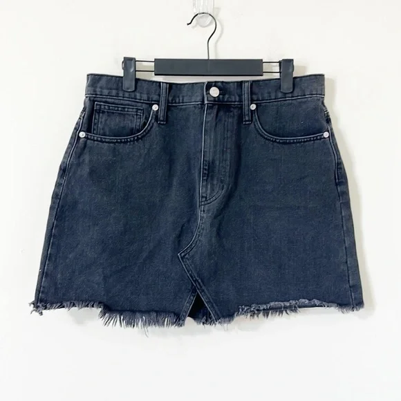 Madewell Denim Frisco Mini Skirt Lunar Wash Size 8 - Picture 3 of 10